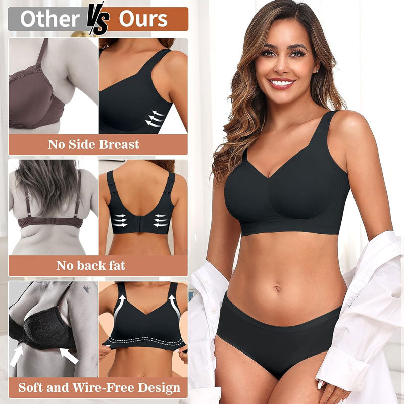 Sømløs Og Bøjlefri Sports-Bh I Stor Størrelse