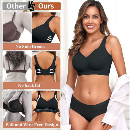 Sømløs Og Bøjlefri Sports-Bh I Stor Størrelse