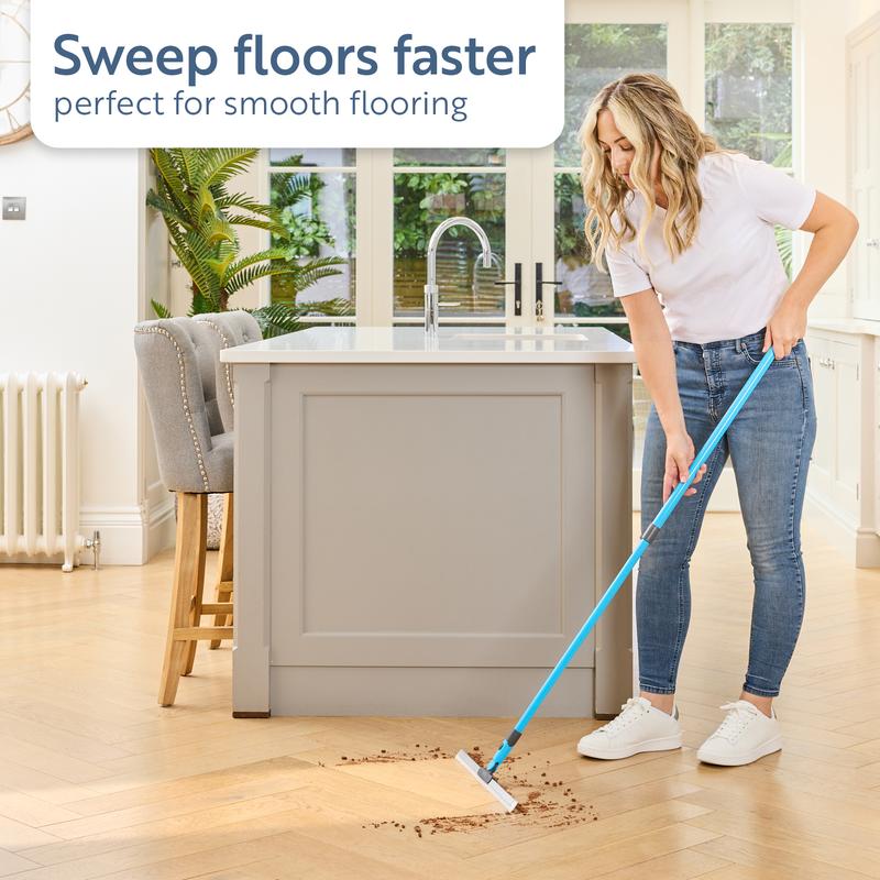 🧼SIDSTE DAGS TILBUD: 💥Køb 1, få 1 gratis – kun 159 kr🔥🔥Minky Flexi Edge Sweeper: Rengøring af alle overflader – gulve, tæpper og vinduer