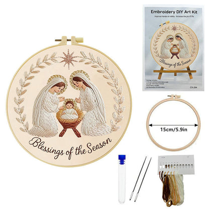 Påske-broderi DIY-kunstsæ