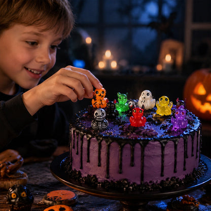 👻 Små Spooky Ænder – Søde Halloween-Miniaturer, der Lyser i Mørket 🎃