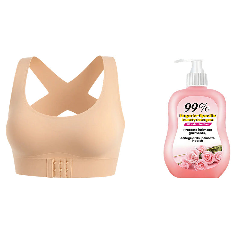 🎉SIDSTE DAGS UDSALG -70 % RABAT⚡Frontlukning, krydsede stropper, trådløs bh til god holdnin