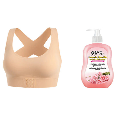 🎉SIDSTE DAGS UDSALG -70 % RABAT⚡Frontlukning, krydsede stropper, trådløs bh til god holdnin