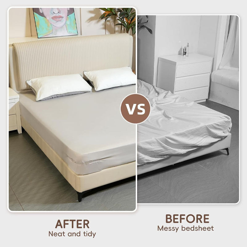 Fastgørelse af sengelinned