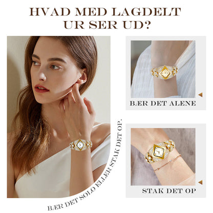 💜SIDSTE DAGS TILBUD - 50% RABAT💜Retrokvartsur med funklende rhinsten⌚