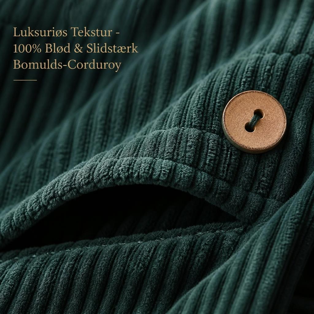 🧥 Årets Eksklusive Fløjlsjakke 2026 🍂 – Luksuriøs Corduroy Overshirt Med Hætte ✨