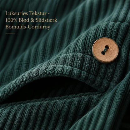 🧥 Årets Eksklusive Fløjlsjakke 2026 🍂 – Luksuriøs Corduroy Overshirt Med Hætte ✨
