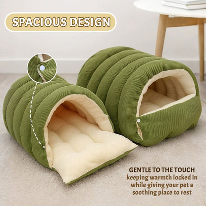 Varm sovepose til kæledyr om vinteren