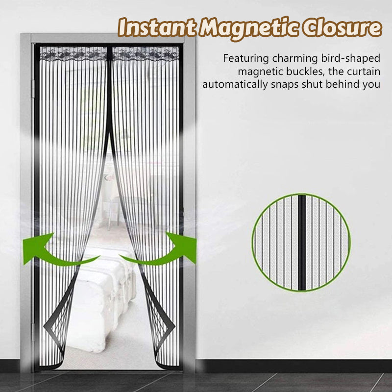 Magic Mesh – magnetisk myggenetgardin til døre til sommerhuset