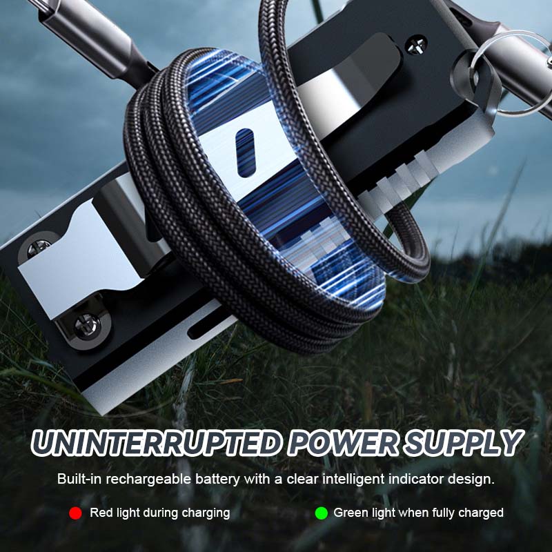 🔑 Mini nøglering lommelygt