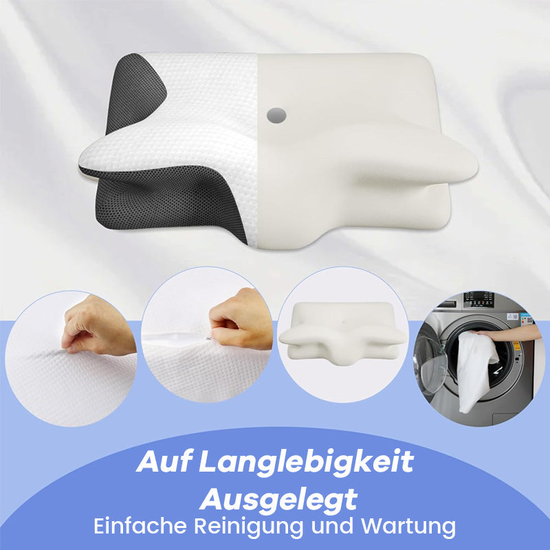 Nakkepude i horn og sommerfugleform