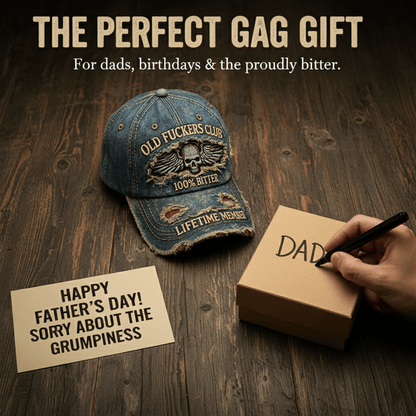 🧢Old F*ckers Club – Vintage baseballkasket
