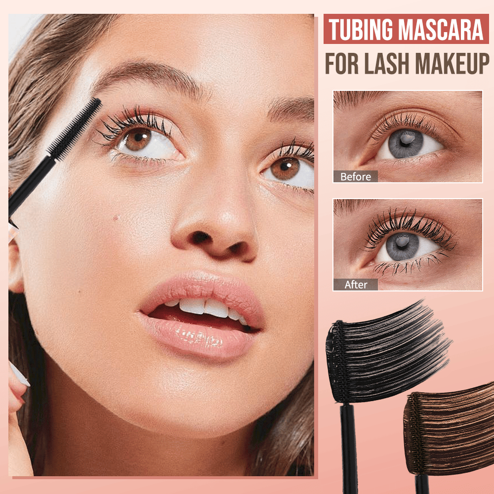🎁Sidste dag: Køb 1, få 1 gratis💖Tubing Mascara i sort og brun – et sæt til øjenvipper