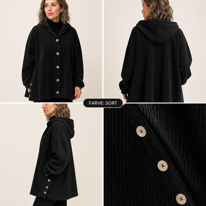 🧥 Årets Eksklusive Fløjlsjakke 2026 🍂 – Luksuriøs Corduroy Overshirt Med Hætte ✨