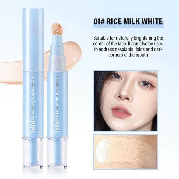 🖋️✨Køb 1, få 1 gratis!! 💙 Concealer med dobbelt effekt: foundation og øjenconcealer — 24 timers holdbar makeup👁️