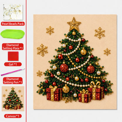 🧘Afslappende og velegnet til begyndere – 🎨💎DIY-julekunstsæt med perler til diamantmaleri
