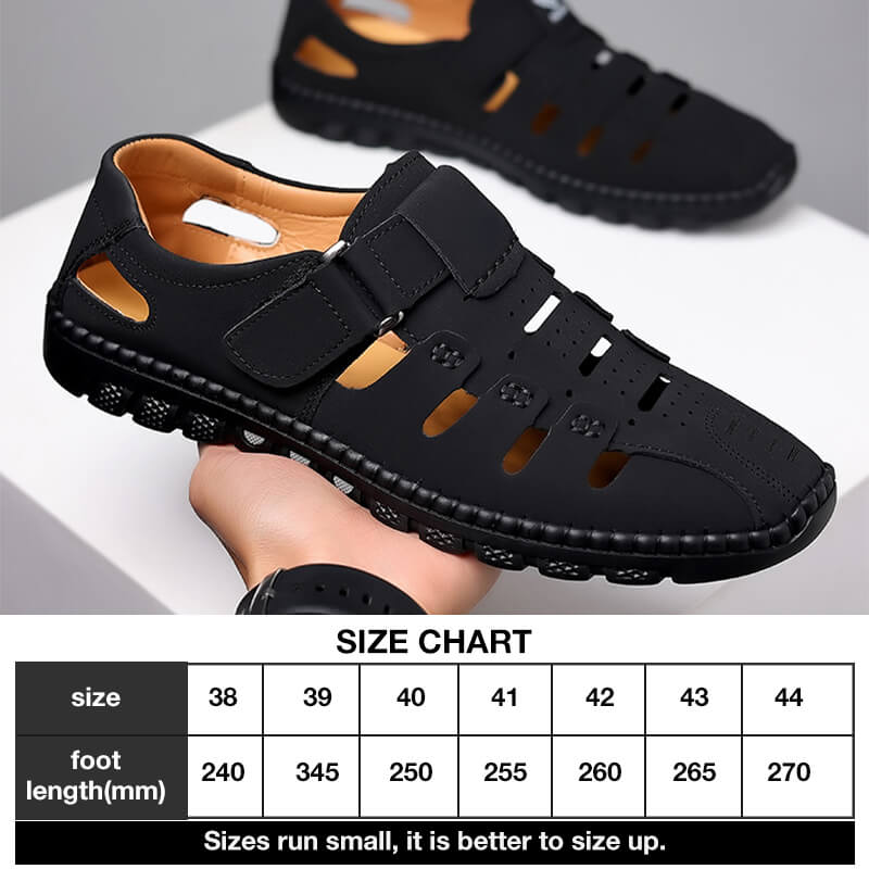 Trendy sandaler i perforeret pu-læder