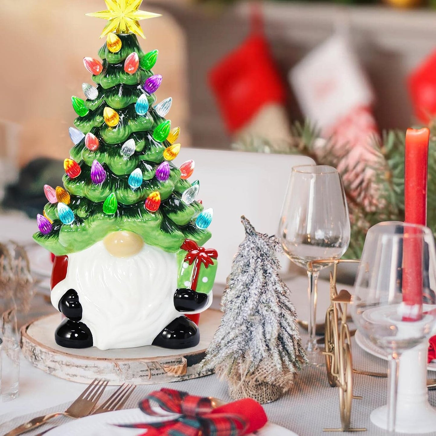 🔥DIY Lighted Christmas Gnome Tree - bedste gave til familie