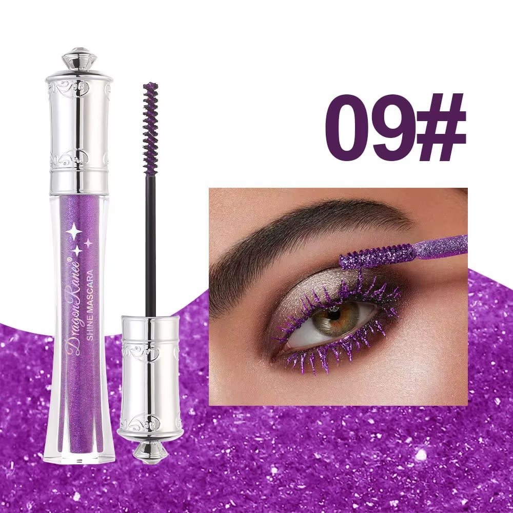 Glitrende krystalldiamantfarvet glittermascara