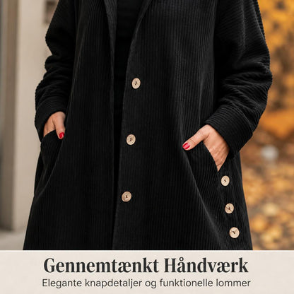 🧥 Årets Eksklusive Fløjlsjakke 2026 🍂 – Luksuriøs Corduroy Overshirt Med Hætte ✨