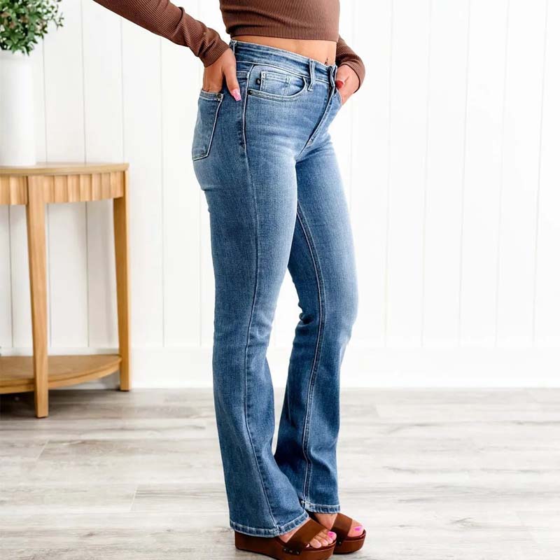 Holy Grail Bootcut-jeans med mavekontrol 🔥