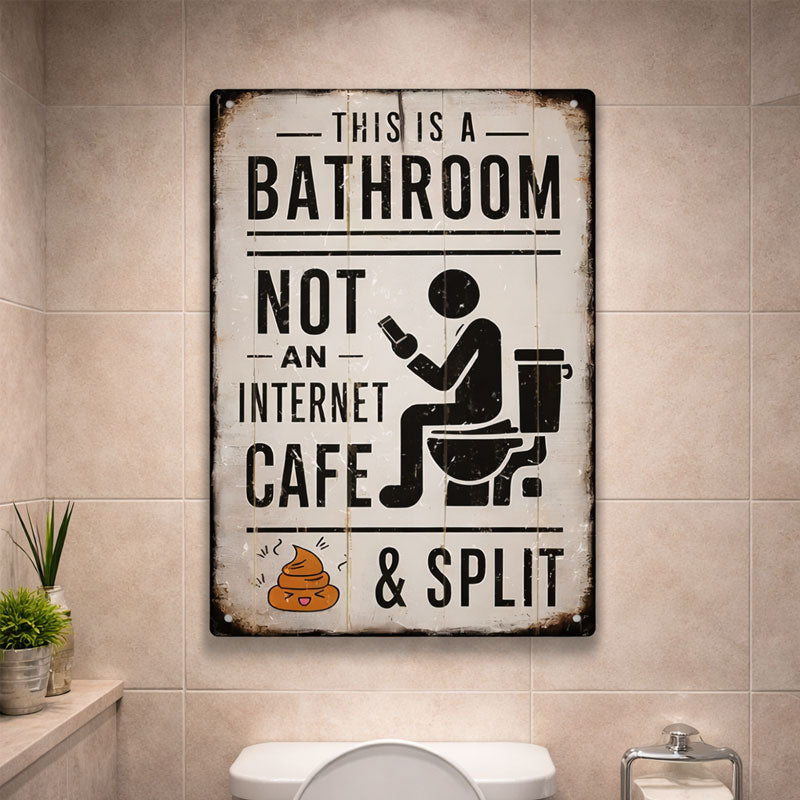 🚽 Dette er et badeværelse, ikke et internetcaf