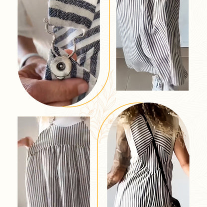 ✨ Casual stribet kjole - ubesværet stil og komfort