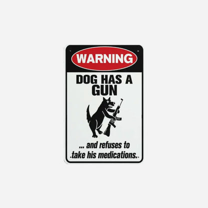 »Vagthund« – et humoristisk advarselsskilt 🐶 — Giv dine naboer noget at snakke om