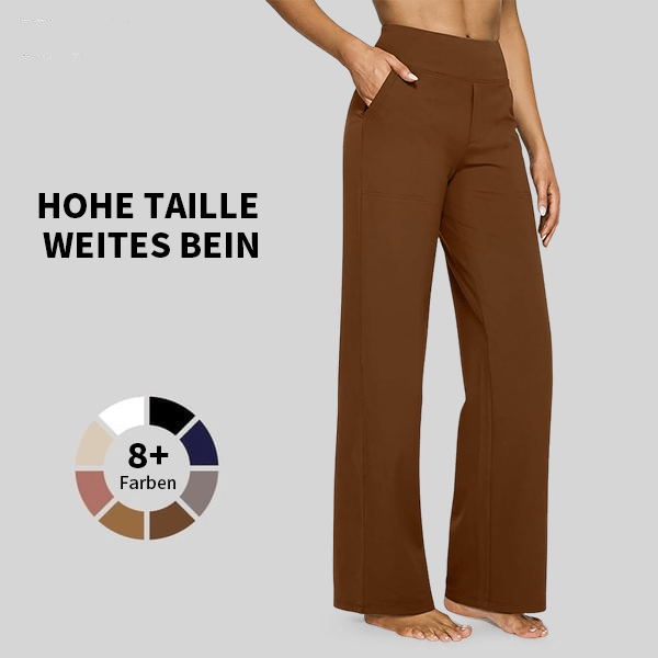 🎁 Sidste dag 49% rabat 🔥 Løstsiddende højtaljede bukser til business casual og yogabukse