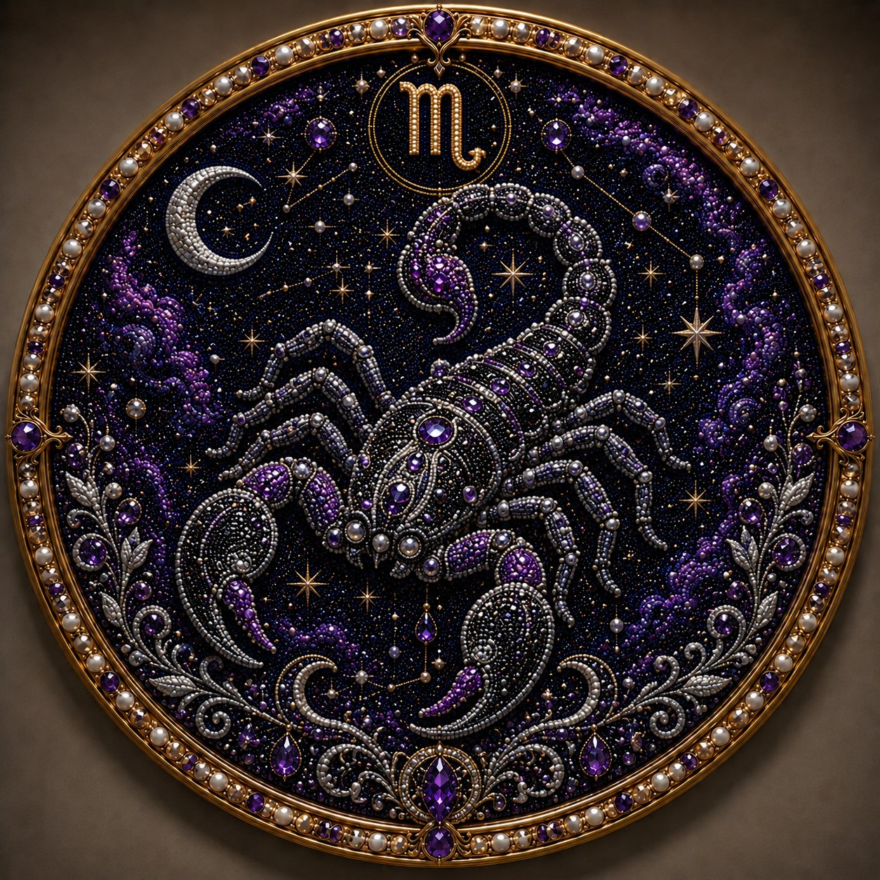 🔥 Perlekunstsæt med de 12 stjernetegn ♈🌙