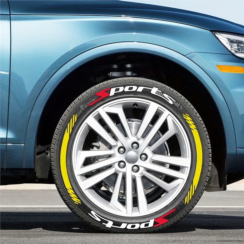 🔥 4PCS 3D Tire Lettering Stickers – Thickened Wheel Sidewall Decals for Cars & Motorcycles