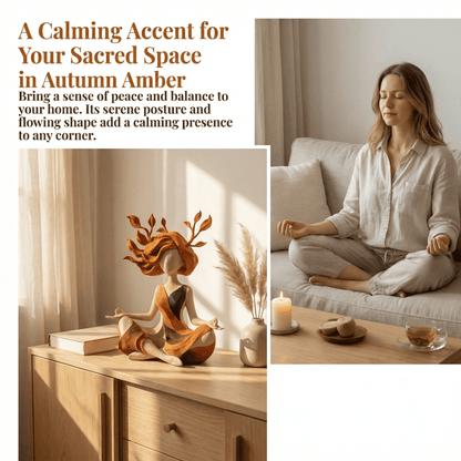 🧘 Skulptur til fredfyldt meditation | Roligt dekorationselement til hjemmet