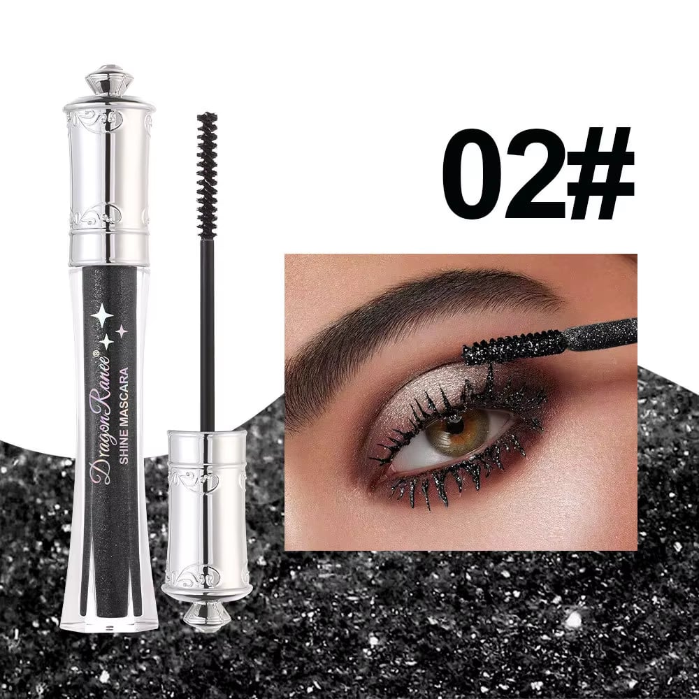 Glitrende krystalldiamantfarvet glittermascara