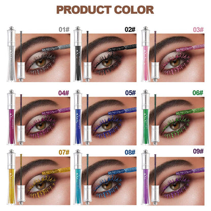 Glitrende krystalldiamantfarvet glittermascara