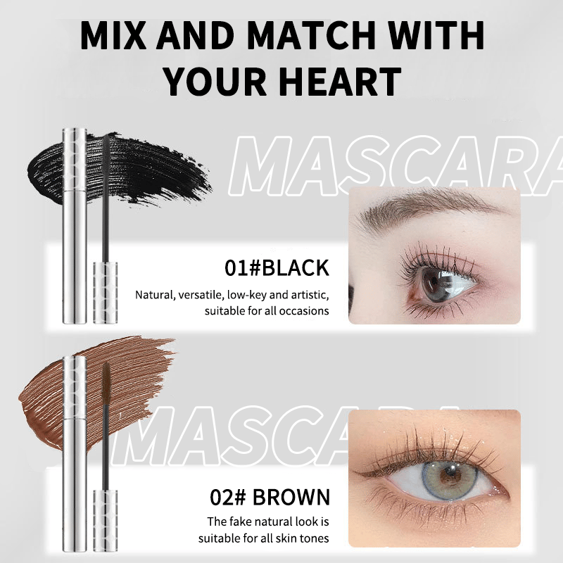 🎁Sidste dag: Køb 1, få 1 gratis💖Tubing Mascara i sort og brun – et sæt til øjenvipper