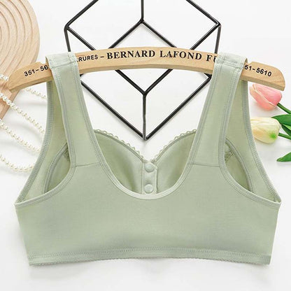 💖Blonder foran åndbar bh med spænde