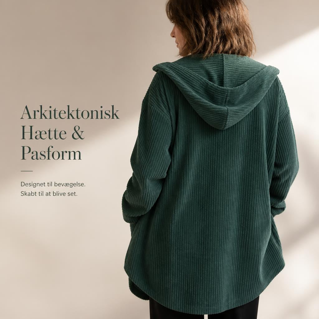 🧥 Årets Eksklusive Fløjlsjakke 2026 🍂 – Luksuriøs Corduroy Overshirt Med Hætte ✨