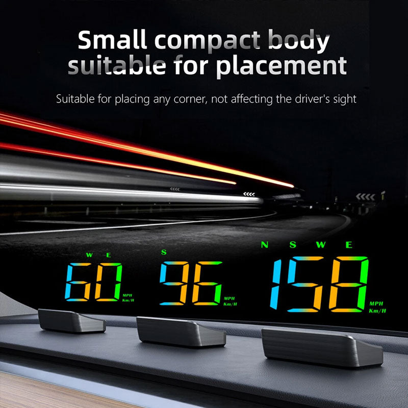 Head-up display (HUD) med glasprojektion i køretøjer