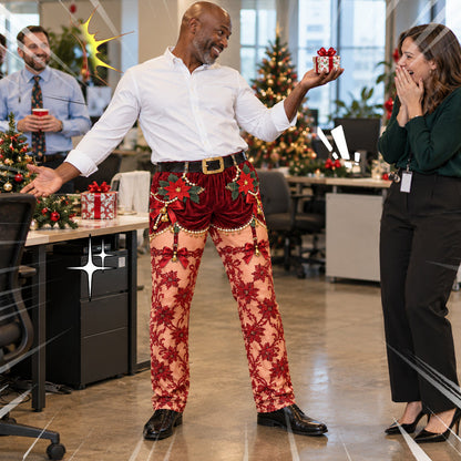 Sjove julebukser med optisk illusion