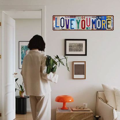❤️ Love You More Vintage vægskil
