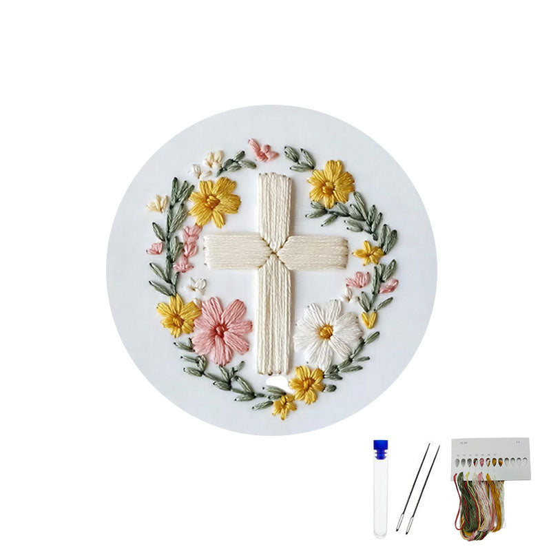 Påske-broderi DIY-kunstsæ