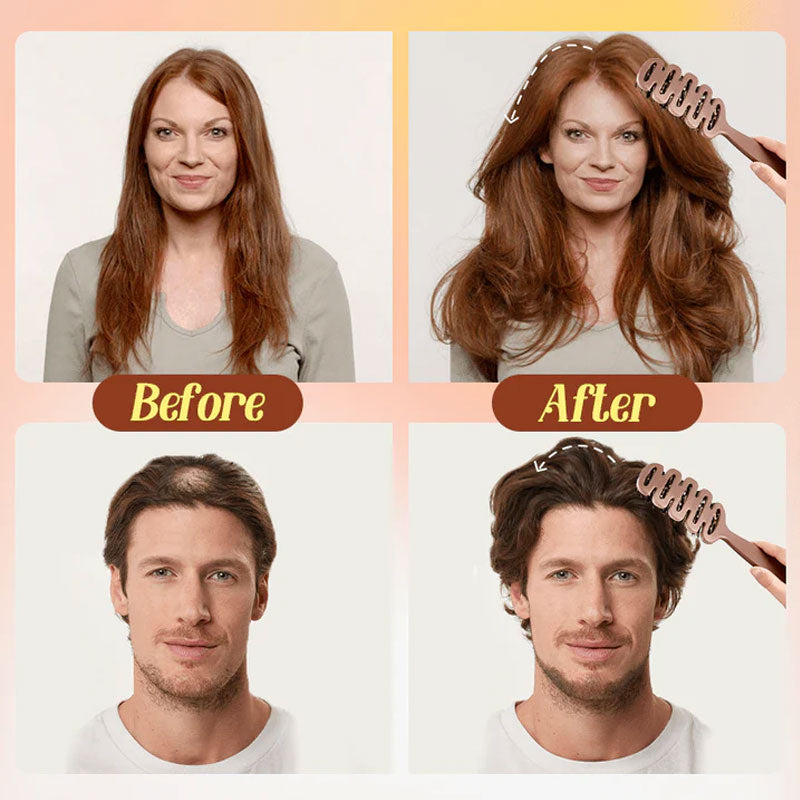 Volumengivende hårbørste med vildsvinebørster