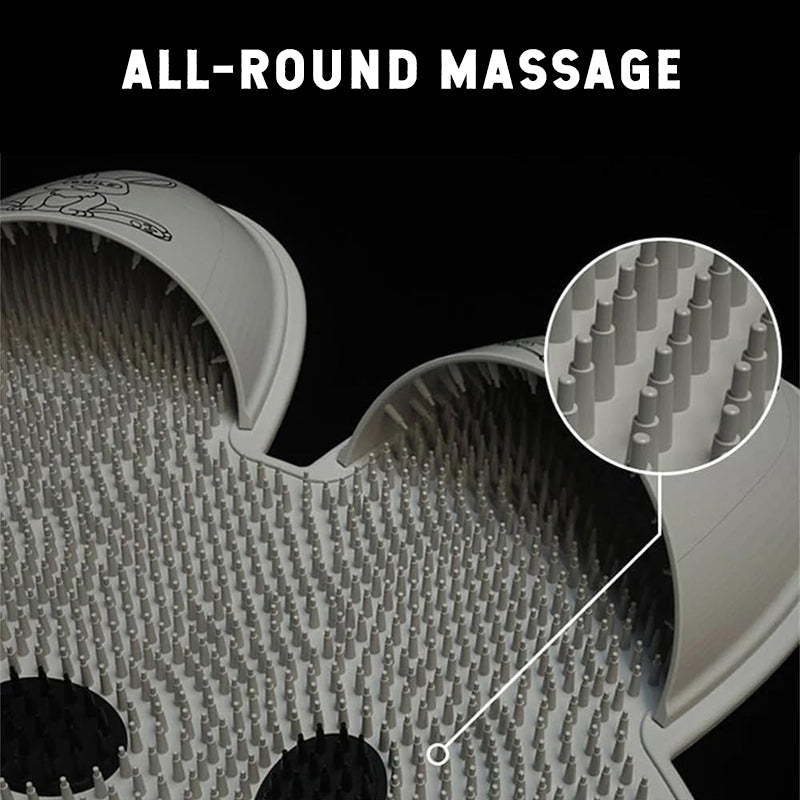 Kaninfodmassagepude i silikone Fodvaskemassagepude