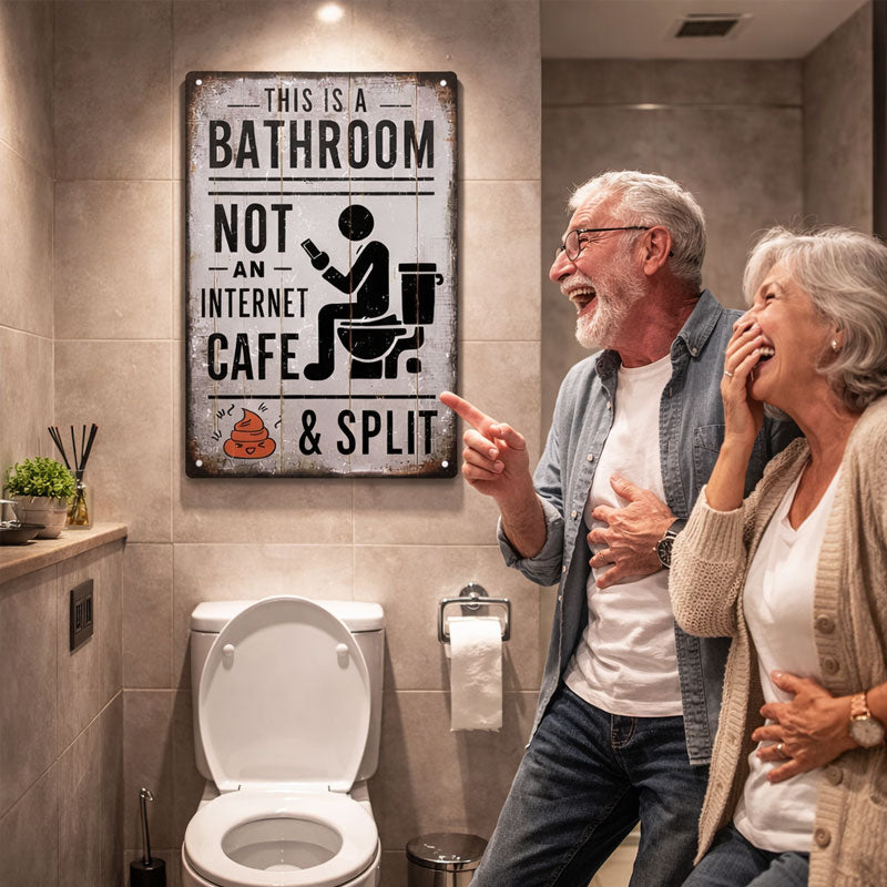 🚽 Dette er et badeværelse, ikke et internetcaf