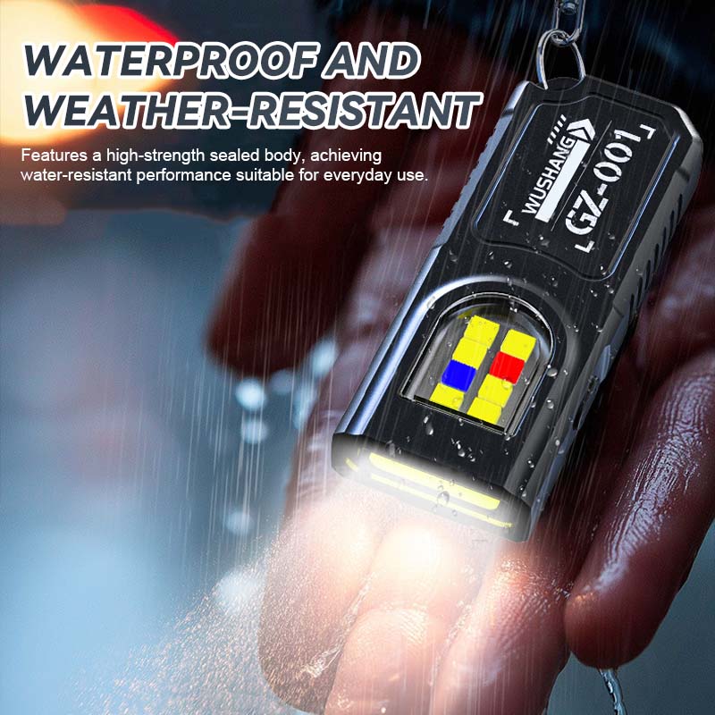 🔑 Mini nøglering lommelygt