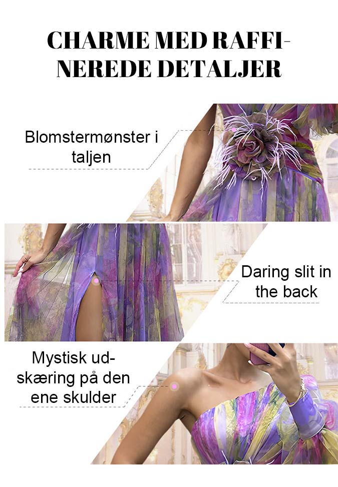 【❄️Lekkość og åndbarhed】✨Mirage-kjole med farveblokke