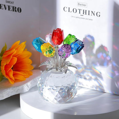 🌈✨ Krystalblomst Prisma Vase ✨