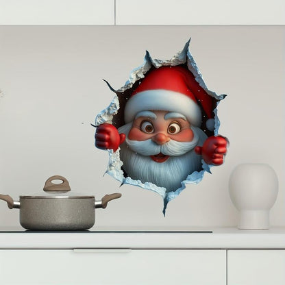 🎄3D Wall-Breaking Santa Claus Sticker