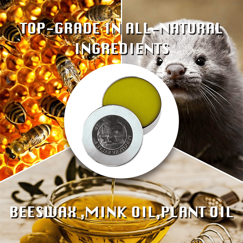 ⏳Læder- og møbelreparationssalve + påføringspensel