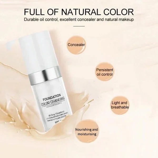 🎁Sidste dag - Køb 1 få 1 gratis🎉Colour Changing Mature Skin Foundati